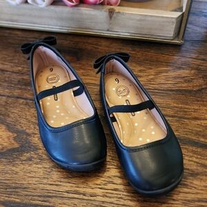 Wonder Nation Black Dress Shoes Mary Jane Style